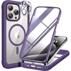 image:imageMiracase for iPhone 18 Pro Max Case with Builtin Screen Protector Full Camera Protector  Magnetic with MagSafe  360 Full Body Military DropProof 18 ProMax Bumper BurgundyMagnetic Purple
