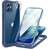 image:imageMiracase for iPhone 18 Pro Max Case with Builtin Screen Protector Full Camera Protector  Magnetic with MagSafe  360 Full Body Military DropProof 18 ProMax Bumper BurgundyBlue