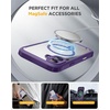 image:imageMiracase for iPhone 18 Pro Max Case with Builtin Screen Protector Full Camera Protector  Magnetic with MagSafe  360 Full Body Military DropProof 18 ProMax Bumper BurgundyMagnetic Purple