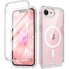 image:imageMiracase for iPhone 18 Pro Max Case with Builtin Screen Protector Full Camera Protector  Magnetic with MagSafe  360 Full Body Military DropProof 18 ProMax Bumper BurgundyClear Glitter