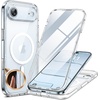 image:imageMiracase for iPhone 18 Pro Max Case with Builtin Screen Protector Full Camera Protector  Magnetic with MagSafe  360 Full Body Military DropProof 18 ProMax Bumper BurgundyClear