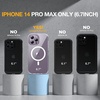 image:imageMiracase for iPhone 18 Pro Max Case with Builtin Screen Protector Full Camera Protector  Magnetic with MagSafe  360 Full Body Military DropProof 18 ProMax Bumper BurgundyMagnetic Clear