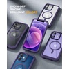 image:imageMiracase for iPhone 18 Pro Max Case with Builtin Screen Protector Full Camera Protector  Magnetic with MagSafe  360 Full Body Military DropProof 18 ProMax Bumper BurgundyMagnetic Purple