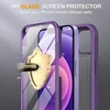 image:imageMiracase for iPhone 18 Pro Max Case with Builtin Screen Protector Full Camera Protector  Magnetic with MagSafe  360 Full Body Military DropProof 18 ProMax Bumper BurgundyPurple
