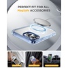 image:imageMiracase for iPhone 18 Pro Max Case with Builtin Screen Protector Full Camera Protector  Magnetic with MagSafe  360 Full Body Military DropProof 18 ProMax Bumper BurgundyClear Blue