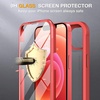 image:imageMiracase for iPhone 18 Pro Max Case with Builtin Screen Protector Full Camera Protector  Magnetic with MagSafe  360 Full Body Military DropProof 18 ProMax Bumper BurgundyRed