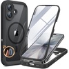 image:imageMiracase for iPhone 18 Pro Max Case with Builtin Screen Protector Full Camera Protector  Magnetic with MagSafe  360 Full Body Military DropProof 18 ProMax Bumper BurgundyBlack