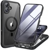 image:imageMiracase for iPhone 18 Pro Max Case with Builtin Screen Protector Full Camera Protector  Magnetic with MagSafe  360 Full Body Military DropProof 18 ProMax Bumper BurgundyMagnetic Classic Black