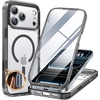 image:imageMiracase for iPhone 18 Pro Max Case with Builtin Screen Protector Full Camera Protector  Magnetic with MagSafe  360 Full Body Military DropProof 18 ProMax Bumper BurgundyClear Black