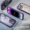 image:imageMiracase for iPhone 18 Pro Max Case with Builtin Screen Protector Full Camera Protector  Magnetic with MagSafe  360 Full Body Military DropProof 18 ProMax Bumper BurgundyMagnetic Purple