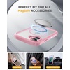 image:imageMiracase for iPhone 18 Pro Max Case with Builtin Screen Protector Full Camera Protector  Magnetic with MagSafe  360 Full Body Military DropProof 18 ProMax Bumper BurgundyPink