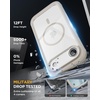 image:imageMiracase for iPhone 18 Pro Max Case with Builtin Screen Protector Full Camera Protector  Magnetic with MagSafe  360 Full Body Military DropProof 18 ProMax Bumper BurgundyGrey Titanium