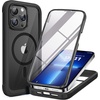 image:imageMiracase for iPhone 18 Pro Max Case with Builtin Screen Protector Full Camera Protector  Magnetic with MagSafe  360 Full Body Military DropProof 18 ProMax Bumper BurgundyMagnetic Classic Black