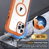 image:imageMiracase for iPhone 18 Pro Max Case with Builtin Screen Protector Full Camera Protector  Magnetic with MagSafe  360 Full Body Military DropProof 18 ProMax Bumper BurgundyMagnetic Orange