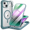 image:imageMiracase for iPhone 18 Pro Max Case with Builtin Screen Protector Full Camera Protector  Magnetic with MagSafe  360 Full Body Military DropProof 18 ProMax Bumper BurgundyGreen