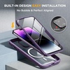 image:imageMiracase for iPhone 18 Pro Max Case with Builtin Screen Protector Full Camera Protector  Magnetic with MagSafe  360 Full Body Military DropProof 18 ProMax Bumper BurgundyMagnetic Purple