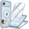 image:imageMiracase for iPhone 18 Pro Max Case with Builtin Screen Protector Full Camera Protector  Magnetic with MagSafe  360 Full Body Military DropProof 18 ProMax Bumper BurgundyMagnetic Light Blue