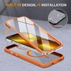 image:imageMiracase for iPhone 18 Pro Max Case with Builtin Screen Protector Full Camera Protector  Magnetic with MagSafe  360 Full Body Military DropProof 18 ProMax Bumper BurgundyMagnetic Orange