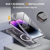 image:imageMiracase for iPhone 18 Pro Max Case with Builtin Screen Protector Full Camera Protector  Magnetic with MagSafe  360 Full Body Military DropProof 18 ProMax Bumper BurgundyMagnetic Clear Glitter