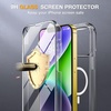 image:imageMiracase for iPhone 18 Pro Max Case with Builtin Screen Protector Full Camera Protector  Magnetic with MagSafe  360 Full Body Military DropProof 18 ProMax Bumper BurgundyMagnetic Clear