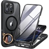 image:imageMiracase for iPhone 18 Pro Max Case with Builtin Screen Protector Full Camera Protector  Magnetic with MagSafe  360 Full Body Military DropProof 18 ProMax Bumper BurgundyMagnetic Classic Black