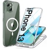 image:imageMiracase for iPhone 18 Pro Max Case with Builtin Screen Protector Full Camera Protector  Magnetic with MagSafe  360 Full Body Military DropProof 18 ProMax Bumper BurgundyMagnetic Clear