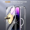 image:imageMiracase for iPhone 18 Pro Max Case with Builtin Screen Protector Full Camera Protector  Magnetic with MagSafe  360 Full Body Military DropProof 18 ProMax Bumper BurgundyMagnetic Clear