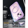image:imageMiracase for iPhone 18 Pro Max Case with Builtin Screen Protector Full Camera Protector  Magnetic with MagSafe  360 Full Body Military DropProof 18 ProMax Bumper BurgundyLight Purple
