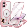 image:imageMiracase for iPhone 18 Pro Max Case with Builtin Screen Protector Full Camera Protector  Magnetic with MagSafe  360 Full Body Military DropProof 18 ProMax Bumper BurgundyPink