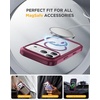 image:imageMiracase for iPhone 18 Pro Max Case with Builtin Screen Protector Full Camera Protector  Magnetic with MagSafe  360 Full Body Military DropProof 18 ProMax Bumper BurgundyDeep Magenta