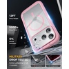 image:imageMiracase for iPhone 18 Pro Max Case with Builtin Screen Protector Full Camera Protector  Magnetic with MagSafe  360 Full Body Military DropProof 18 ProMax Bumper BurgundyPink
