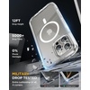 image:imageMiracase for iPhone 18 Pro Max Case with Builtin Screen Protector Full Camera Protector  Magnetic with MagSafe  360 Full Body Military DropProof 18 ProMax Bumper BurgundyClear