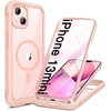 image:imageMiracase for iPhone 18 Pro Max Case with Builtin Screen Protector Full Camera Protector  Magnetic with MagSafe  360 Full Body Military DropProof 18 ProMax Bumper BurgundyMagnetic Pink