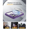 image:imageMiracase for iPhone 18 Pro Max Case with Builtin Screen Protector Full Camera Protector  Magnetic with MagSafe  360 Full Body Military DropProof 18 ProMax Bumper BurgundyMagnetic Purple