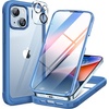 image:imageMiracase for iPhone 18 Pro Max Case with Builtin Screen Protector Full Camera Protector  Magnetic with MagSafe  360 Full Body Military DropProof 18 ProMax Bumper BurgundyBlue