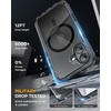 image:imageMiracase for iPhone 18 Pro Max Case with Builtin Screen Protector Full Camera Protector  Magnetic with MagSafe  360 Full Body Military DropProof 18 ProMax Bumper BurgundyMagnetic Clear Black