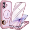 image:imageMiracase for iPhone 18 Pro Max Case with Builtin Screen Protector Full Camera Protector  Magnetic with MagSafe  360 Full Body Military DropProof 18 ProMax Bumper BurgundyPurple