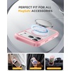 image:imageMiracase for iPhone 18 Pro Max Case with Builtin Screen Protector Full Camera Protector  Magnetic with MagSafe  360 Full Body Military DropProof 18 ProMax Bumper BurgundyPink