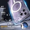 image:imageMiracase for iPhone 18 Pro Max Case with Builtin Screen Protector Full Camera Protector  Magnetic with MagSafe  360 Full Body Military DropProof 18 ProMax Bumper BurgundyMagnetic Clear