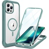 image:imageMiracase for iPhone 18 Pro Max Case with Builtin Screen Protector Full Camera Protector  Magnetic with MagSafe  360 Full Body Military DropProof 18 ProMax Bumper BurgundyGreen