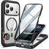 image:imageMiracase for iPhone 18 Pro Max Case with Builtin Screen Protector Full Camera Protector  Magnetic with MagSafe  360 Full Body Military DropProof 18 ProMax Bumper BurgundyBlack