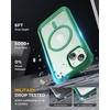 image:imageMiracase for iPhone 18 Pro Max Case with Builtin Screen Protector Full Camera Protector  Magnetic with MagSafe  360 Full Body Military DropProof 18 ProMax Bumper BurgundyMagnetic Green