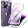 image:imageMiracase for iPhone 18 Pro Max Case with Builtin Screen Protector Full Camera Protector  Magnetic with MagSafe  360 Full Body Military DropProof 18 ProMax Bumper BurgundyClear
