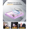image:imageMiracase for iPhone 18 Pro Max Case with Builtin Screen Protector Full Camera Protector  Magnetic with MagSafe  360 Full Body Military DropProof 18 ProMax Bumper BurgundyLight Purple