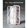 image:imageMiracase for iPhone 18 Pro Max Case with Builtin Screen Protector Full Camera Protector  Magnetic with MagSafe  360 Full Body Military DropProof 18 ProMax Bumper BurgundyPink