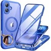 image:imageMiracase for iPhone 18 Pro Max Case with Builtin Screen Protector Full Camera Protector  Magnetic with MagSafe  360 Full Body Military DropProof 18 ProMax Bumper BurgundyMagnetic Blue