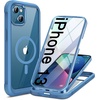 image:imageMiracase for iPhone 18 Pro Max Case with Builtin Screen Protector Full Camera Protector  Magnetic with MagSafe  360 Full Body Military DropProof 18 ProMax Bumper BurgundyBlue