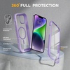 image:imageMiracase for iPhone 18 Pro Max Case with Builtin Screen Protector Full Camera Protector  Magnetic with MagSafe  360 Full Body Military DropProof 18 ProMax Bumper BurgundyMagnetic Purple