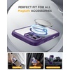 image:imageMiracase for iPhone 18 Pro Max Case with Builtin Screen Protector Full Camera Protector  Magnetic with MagSafe  360 Full Body Military DropProof 18 ProMax Bumper BurgundyMagnetic Purple