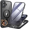 image:imageMiracase for iPhone 18 Pro Max Case with Builtin Screen Protector Full Camera Protector  Magnetic with MagSafe  360 Full Body Military DropProof 18 ProMax Bumper BurgundyMagnetic Classic Black